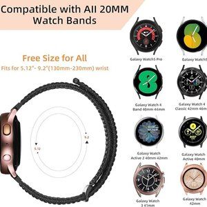20mm Soft Nylon Adjustable 40mm 44 mm Smart Watch Band for Men or Women